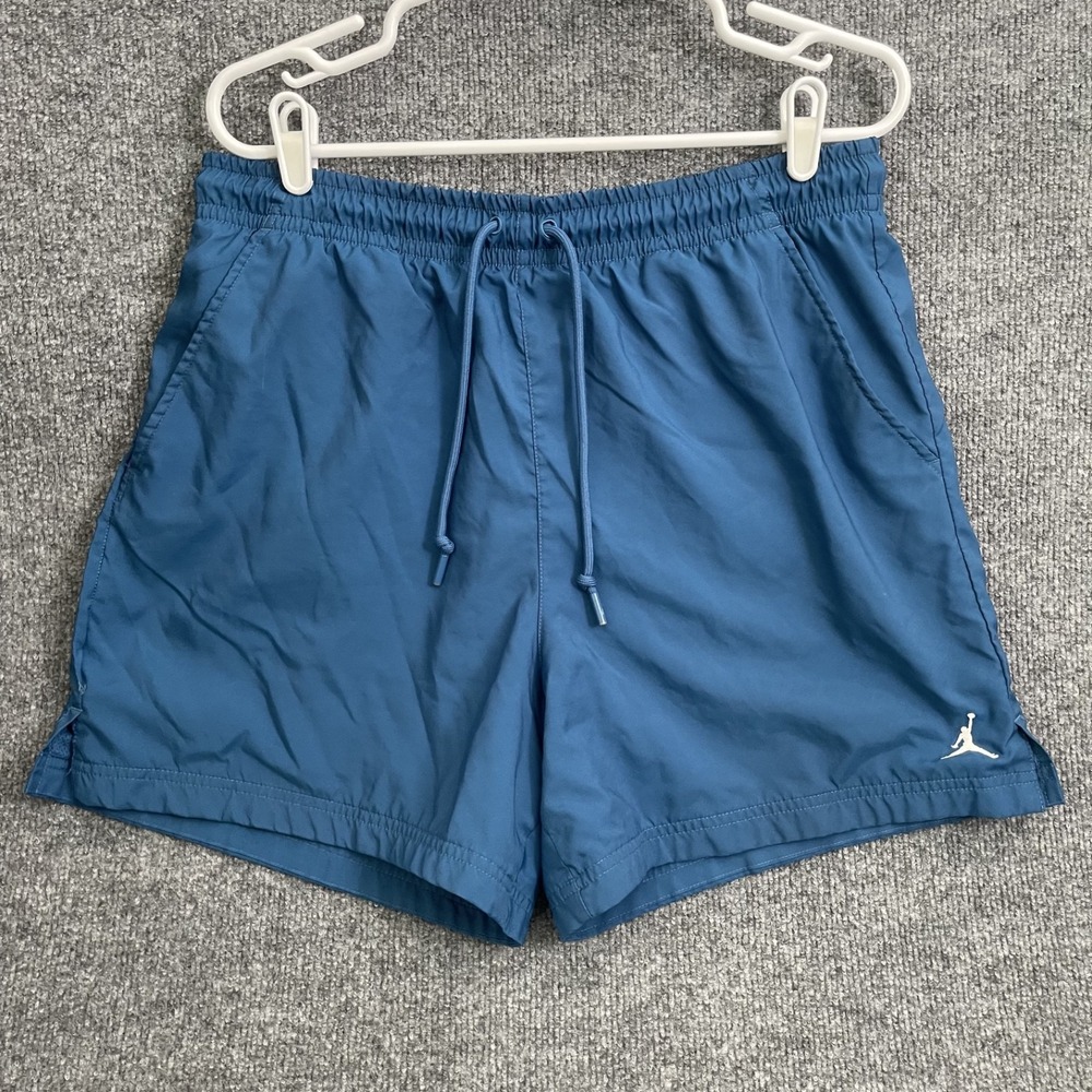 Jordan Essentials Woven Shorts Mens Sz XL Blue Poolside FQ4562 Mesh Lined
